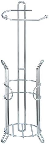 SunnyPoint Premium Toilet Roll Storage Holder Stand - Chrome