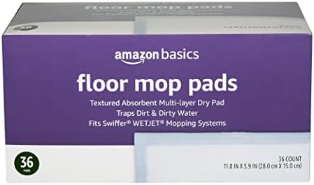 Amazon Basics Dry Floor Mop Pads 36 Count
