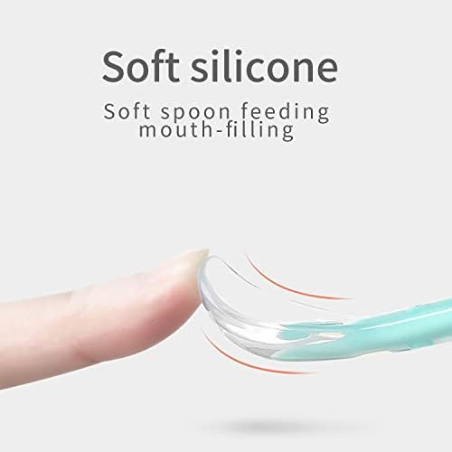 Double Head Baby Silicone Food Spoon Green