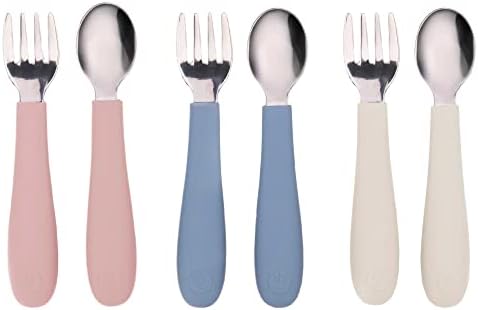WeeSprout Toddler Flatware Set for Self-Feeding