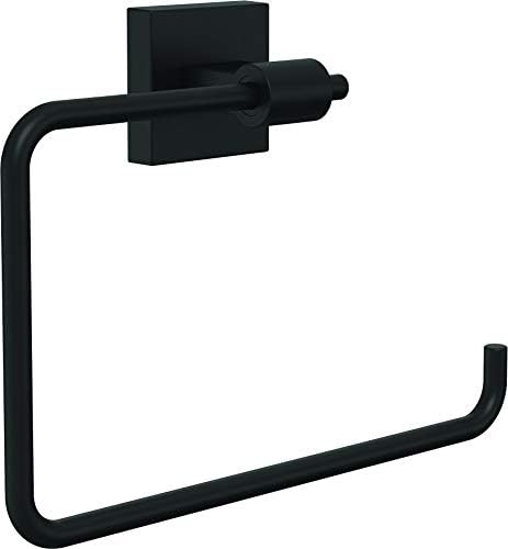 Franklin Brass Maxted Towel Ring-Matte Black