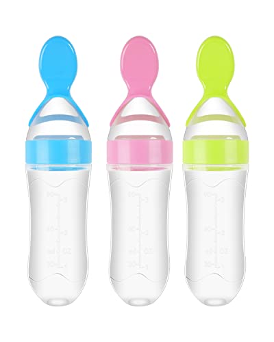 3 Pack Baby Silicone Feeder Set