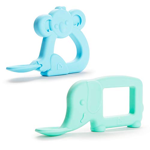 Munchkin The Baby Toon Silicone Teether Spoon ElephantKoala As Seen on Shark Tank