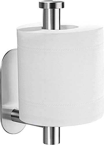 Stainless Steel Toiletpaper Holder Self-Adherring No Drilling Required