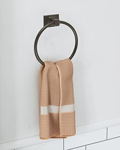 Zinc 6-Inch Oil-Rubbed Bronze Towel Ring with 1-Year Warranty