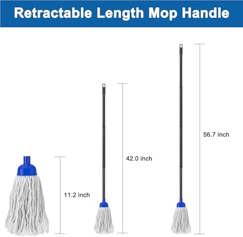Lightweight Durable Mop Head for Microfiber Cloths