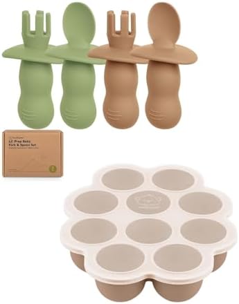 4-Pack Silicone Baby Food Prepare Set with Anti-Choke Design