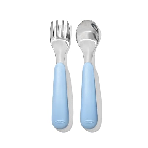 OXO Tot On-The-Go Perfect Kids Flatware Set - Dusk
