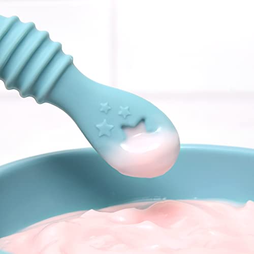 Little Dippers Silicone Baby Spoon Set for Newborns