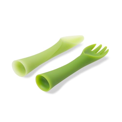 Ergonomic Baby Training Fork and Spoon Set