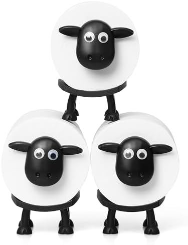 Adorable Sheep Toilet Roll Holder Set