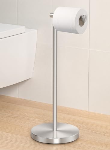 Sturdy 304 Stainless Steel Toilet Paper Holder Brushed Nickel