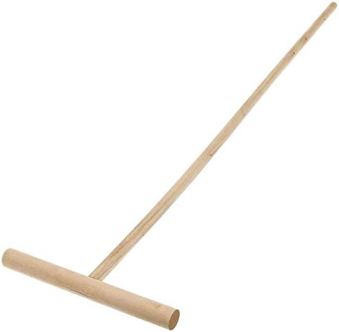 Imusa I522-28 Cuban Mop Stick Lightweight Natural Wood with Plausible Insert