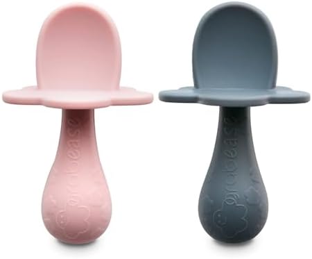 Grabease Baby silicone Spoon Set for Baby Led Weaning
