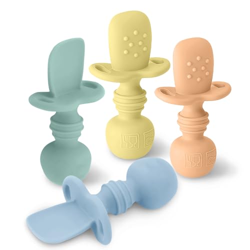 Just 6 Months - Baby Silicone Spoons Set for Little Hands and Giggles