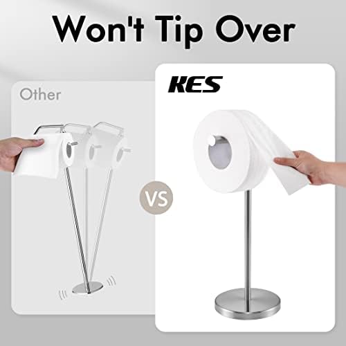 Sturdy 304 Stainless Steel Toilet Paper Holder Brushed Nickel