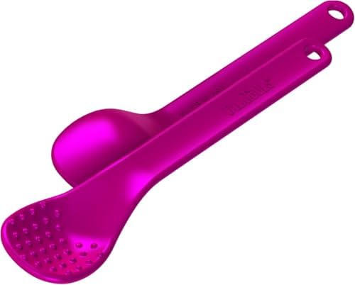 TalkTools Bumpy Magenta Spoons - Texture-friendly Design for oral awareness