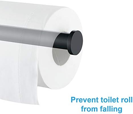 TASTOS Matte Black Toilet Paper Holder