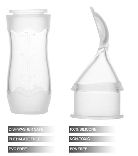Sturdy Silicone Baby Food Dispo Set Teachable