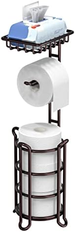 Toilet Paper Holder Stand Wall-Mounted Dispenser