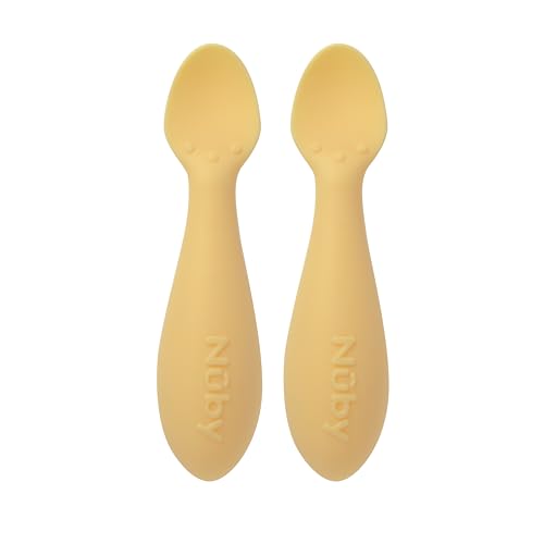Glowing Nuby Silicone Mini Spoons safe
