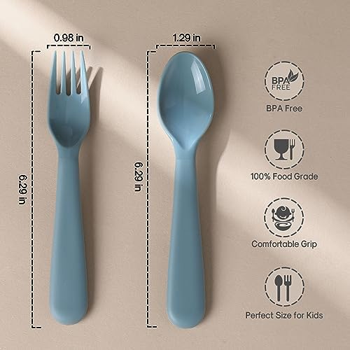 Perfect Toddler Utensils Set with 12 Pieces BPA-Free for Safe Feeding