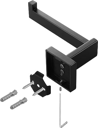 HITSLAM Matte Black Toilet Paper Holder