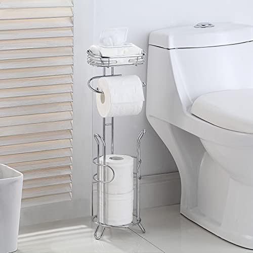 Sturdy Toilet Paper Holder with Chrome Finish