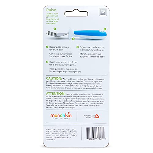 Munchkin Toddler Flatware Set Ergonomic BPA-Free for Ages 12 Months