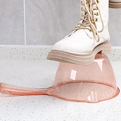 Transparent Pink Water Scoop with Spout Bathroom Kitchen Essential
