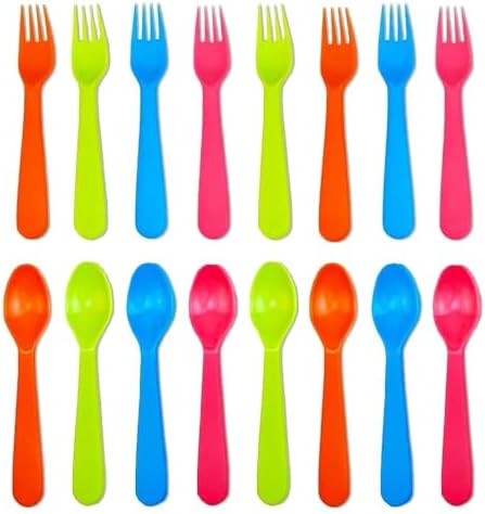 Jawbush 16 Pcs Kids Utensils Set Durable and Safe for Kids