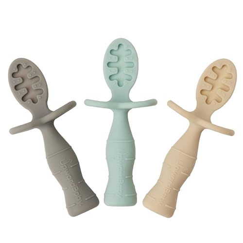 Ergonomic Silicone Baby Feeding Spoons for 6 Months
