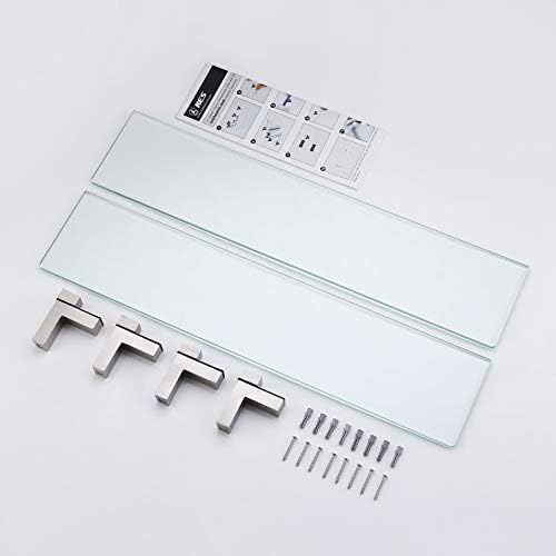 Safe Durable Glass Shelves for the Bathroom