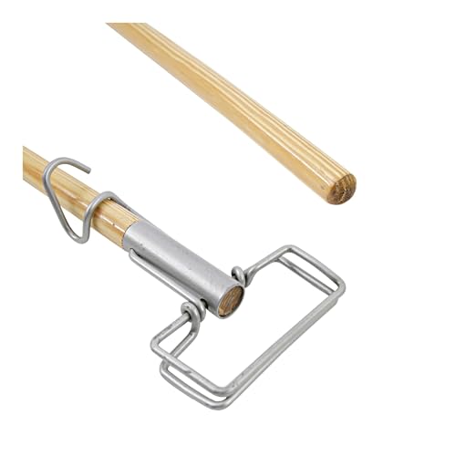 Spring Grip Metal Head Mop Handle for 60 Wood Mop Heads