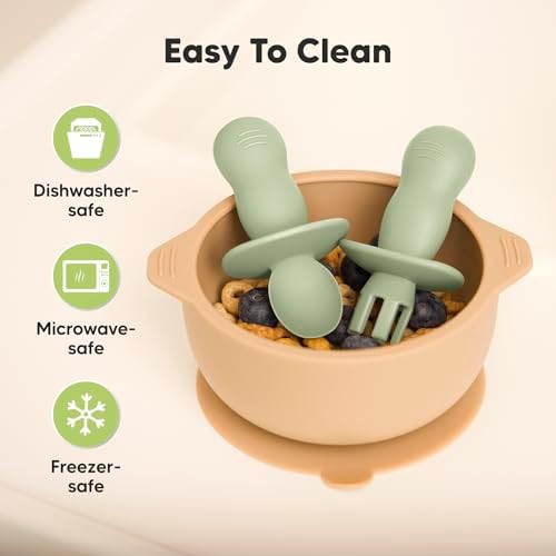 Reusable Silicone Baby Set Perfect for Baby Led Weaning