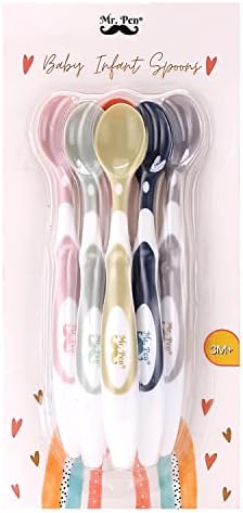 Mr Pen Baby Spoons 6-Pack Soft-Tip Silicone