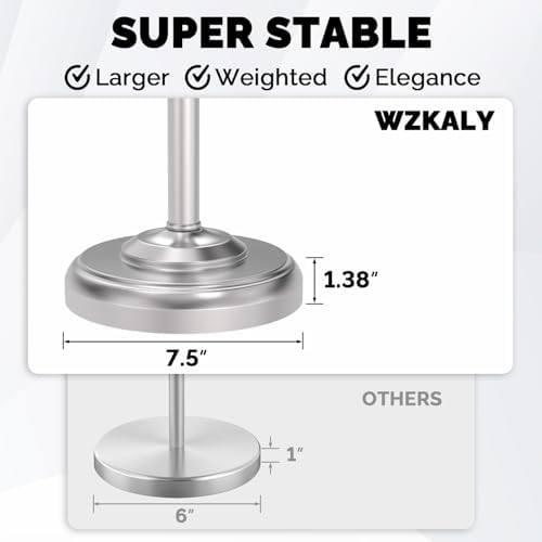 Sturdy glamorous brushed nickel toilet paper holder stand