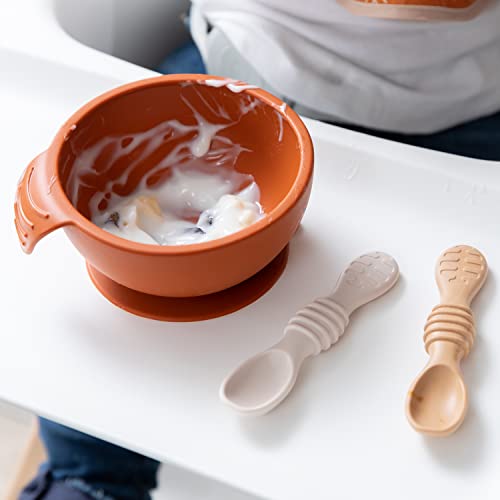 Perfect for Baby-Led Weaning 4-Mos 3-PK Beige and Brown