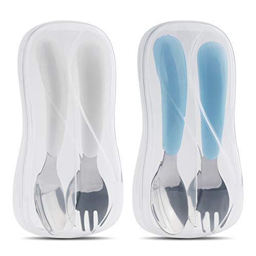 Kirecoo Toddler Flatware Set 2PCS BPA Free Stainless Steel