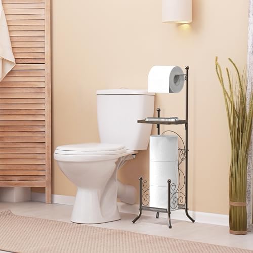 Simple Houseware English Style Toilet Tissue Holder Stand