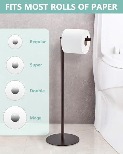 Space-Saving Toilet Paper Holder Stand