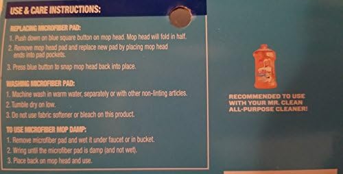 Mr Clean Microfiber WetDry Mop Refill Eco-Friendly Easy to Use