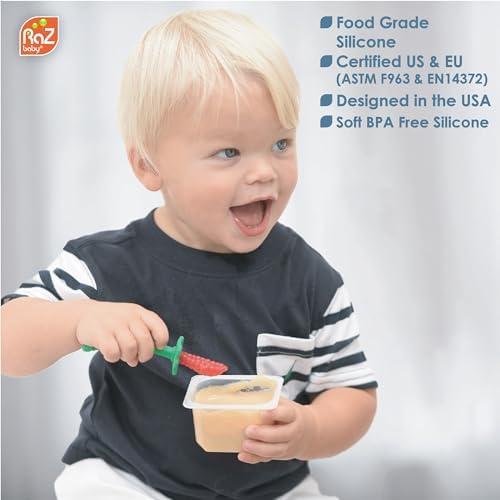 RaZbaby RaZberry Training Spoon 6m Red Blue 2 Pack