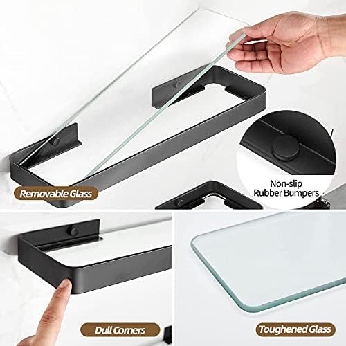 VOLPONE 2-Tier Glass Shelf Easy to Install