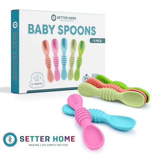 Sturdy Silicone Baby Spoons