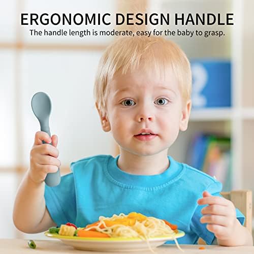 MEFAN Silicone Feeding Spoons