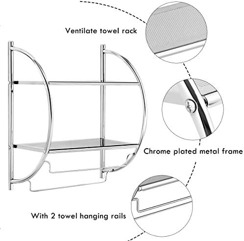 Wall-Mounted Chrome Shed Organizer