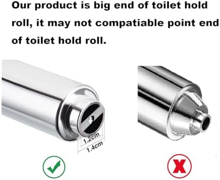 TuoxinEM 2-Piece Chrome Toilet Paper Holder Rollers with Spring Action