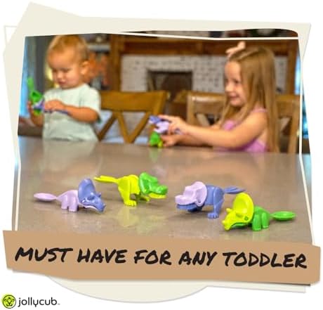 JollyCub Dino Chomper Toddler Utensils Set
