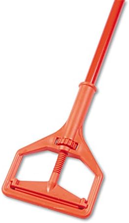 64-inch Safety Orange Screw-Clamp Mop Handle
